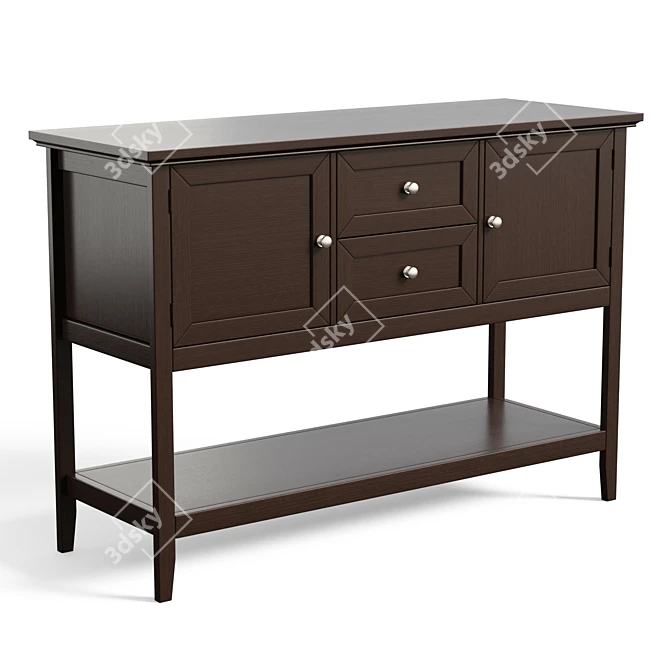 Abdulwahab 46 Console Table: Stylish Storage Solution 3D model image 1