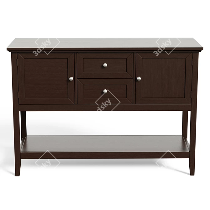 Abdulwahab 46 Console Table: Stylish Storage Solution 3D model image 2