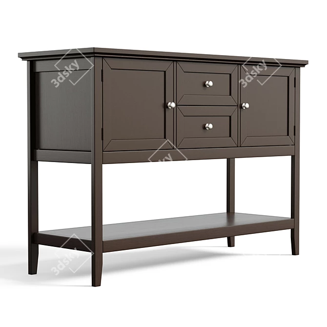 Abdulwahab 46 Console Table: Stylish Storage Solution 3D model image 3