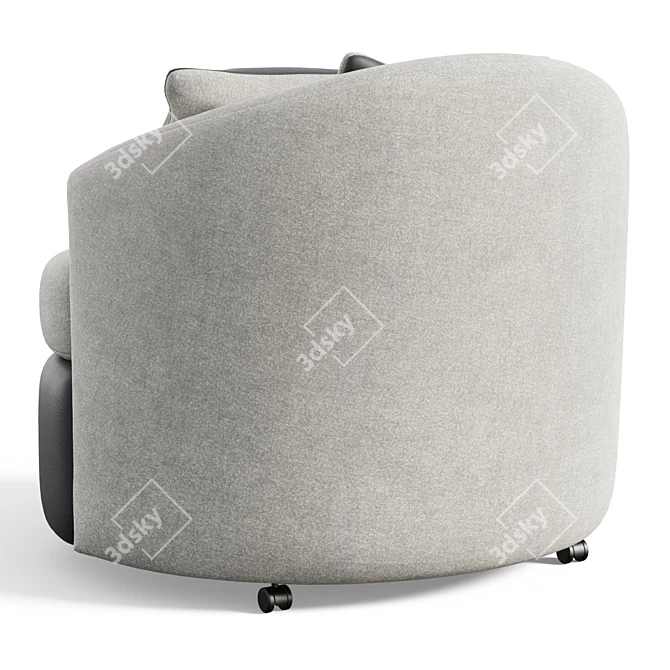 Title: Ella Swivel Barrel Chair 3D model image 4