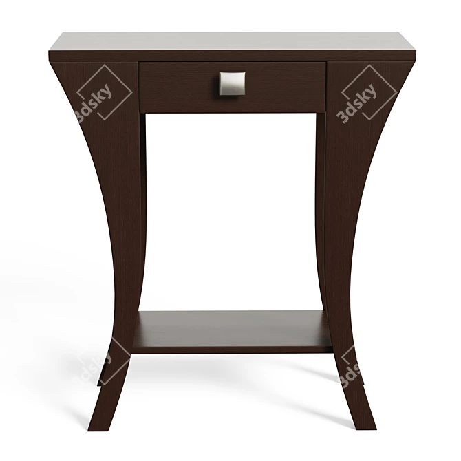 Elegant Arch Leg Console Table 3D model image 2