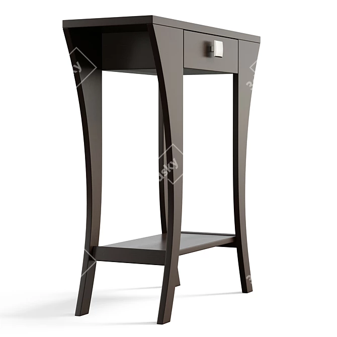 Elegant Arch Leg Console Table 3D model image 5