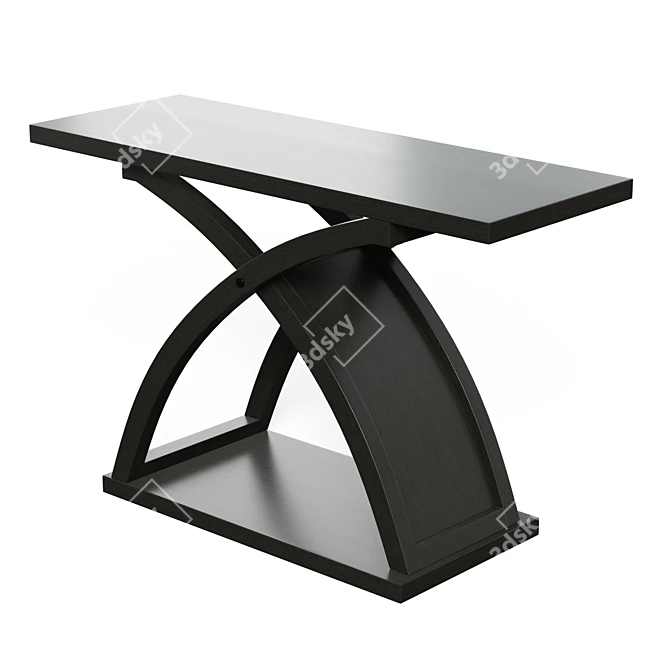 Exotic Espresso X-Shape Console 3D model image 3