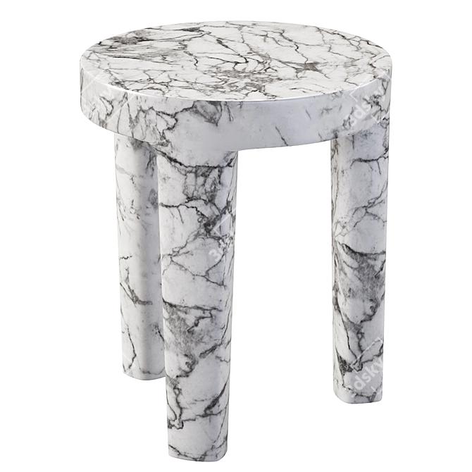 Kelly Wearstler Tribute Stool: Elegant & Compact 3D model image 2