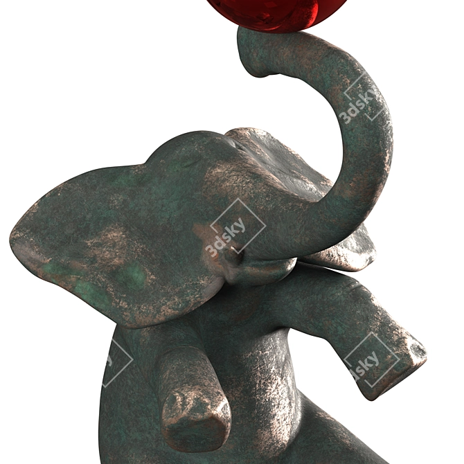 Enchanting Elephant Sculpture 3D model image 5