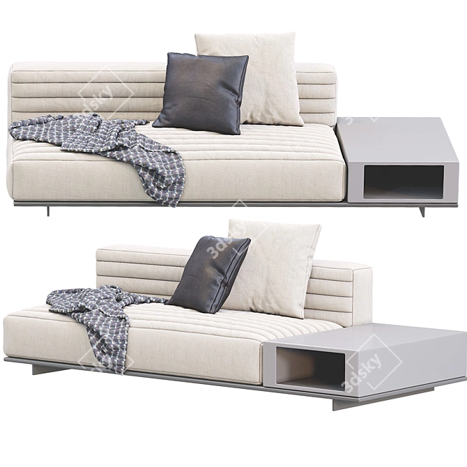 Stylish Minotti Sofa Roger: Modern Comfort 3D model image 3
