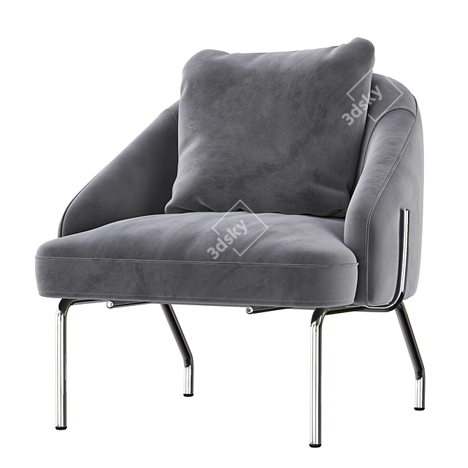 Modern Bahia Armchair: Stylish Comfort for Every Home 3D model image 4