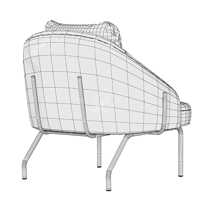 Modern Bahia Armchair: Stylish Comfort for Every Home 3D model image 7