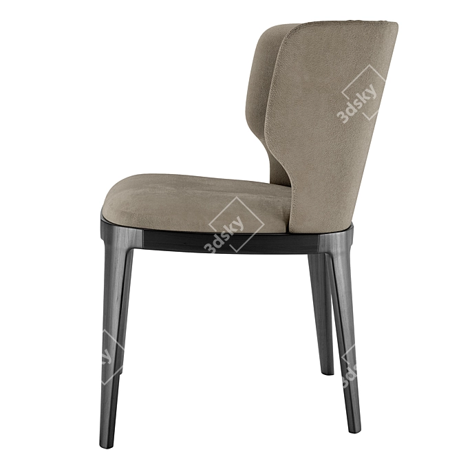 Elegant Joy Chair & Flame Table 3D model image 4