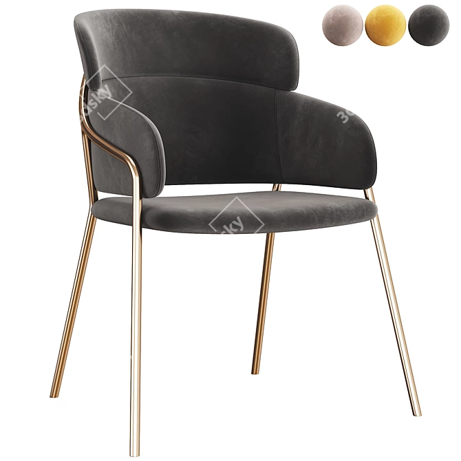 Strike Chair - Modern Ergonomic Seating 3D model image 2