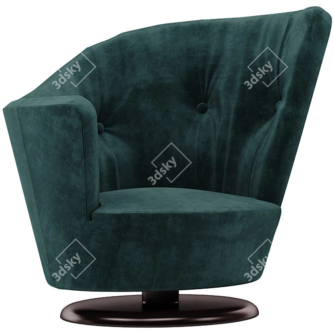 Italian Luxury: Giorgetti Arabella Armchair 3D model image 1