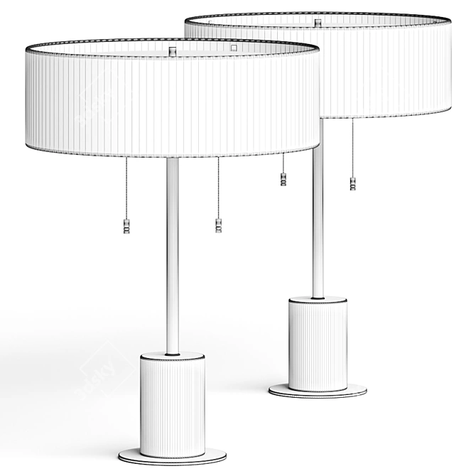 Elegant Arteriors Jadyn Lamp 3D model image 2