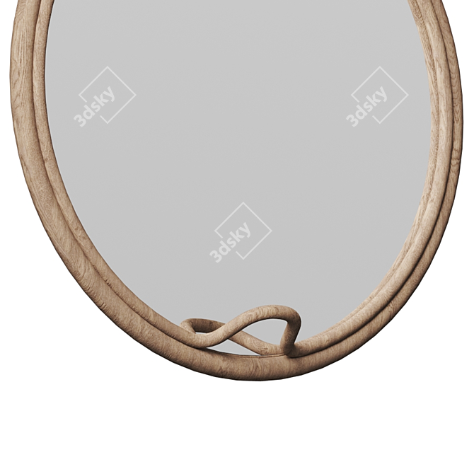 Lasso Wall Mirror with Hook 3D model image 2