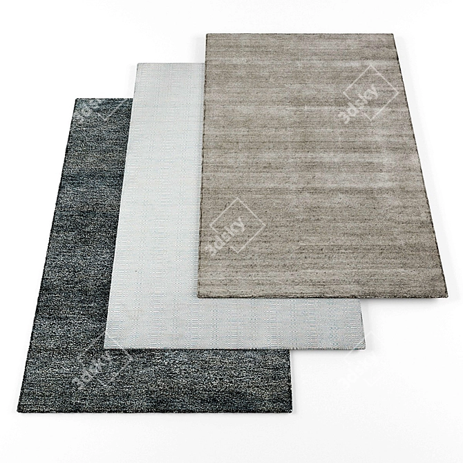 Modern High-Resolution Rugs (6-Pack) 3D model image 1