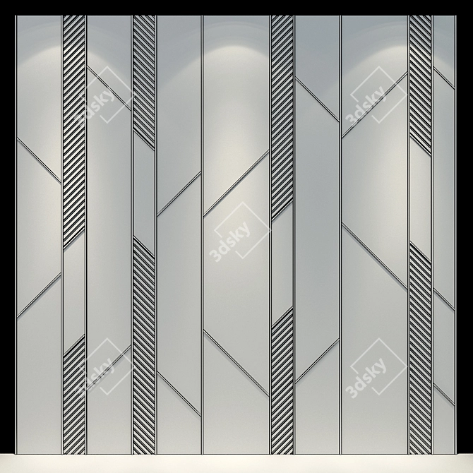 70 Wall Panel: Stylish & Functional 3D model image 2