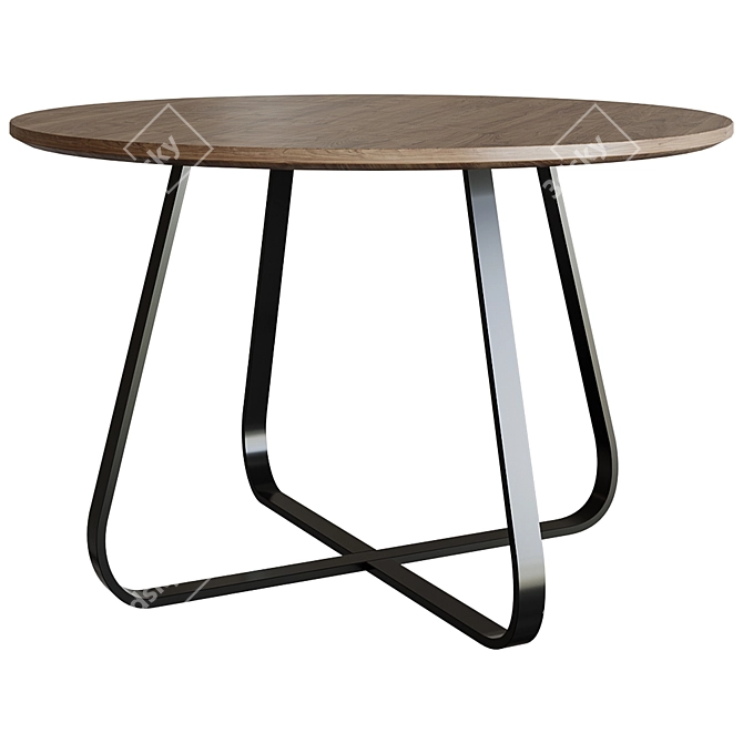 Ivy Bronx Round Dining Table 3D model image 1