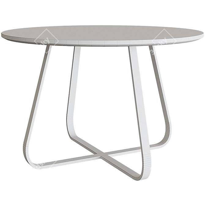 Ivy Bronx Round Dining Table 3D model image 2