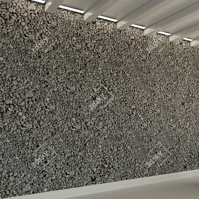 High-Res Stone Texture for 3D Walls 3D model image 2