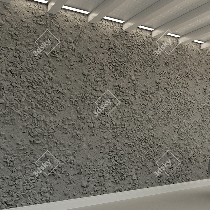 Crushed Stone Material for 3D Design 3D model image 2