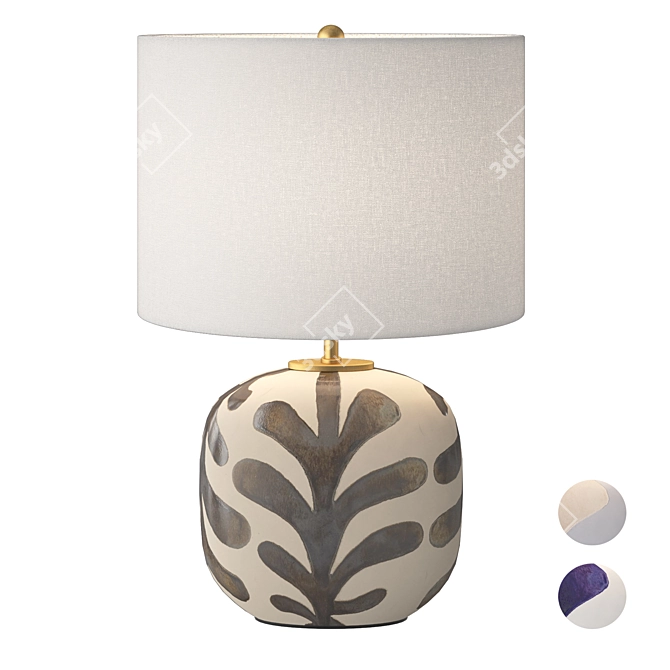 Kate Spade Parkwood Medium Table Lamp 3D model image 1