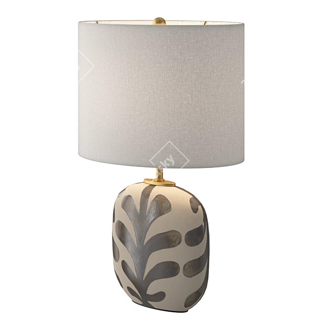 Kate Spade Parkwood Medium Table Lamp 3D model image 3