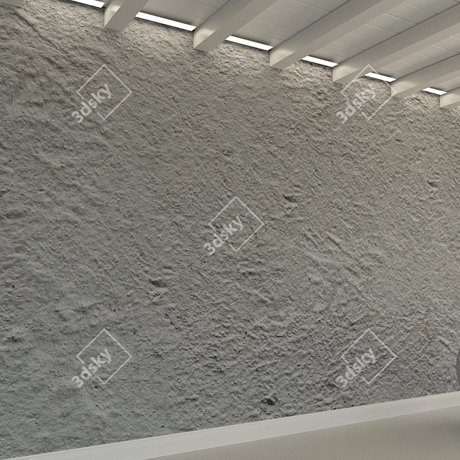 Title: Vintage Concrete Wall Panels 3D model image 3