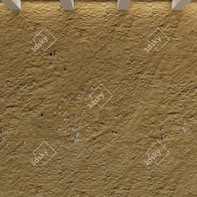 Title: Vintage Concrete Wall Texture 3D model image 2