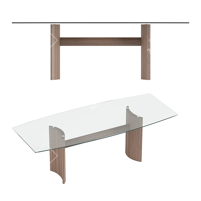 Minimalist Italian Tables by Porada 3D model image 4