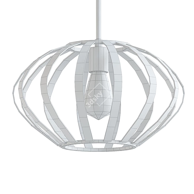 Modern Bellevue Single Light Pendant 3D model image 2