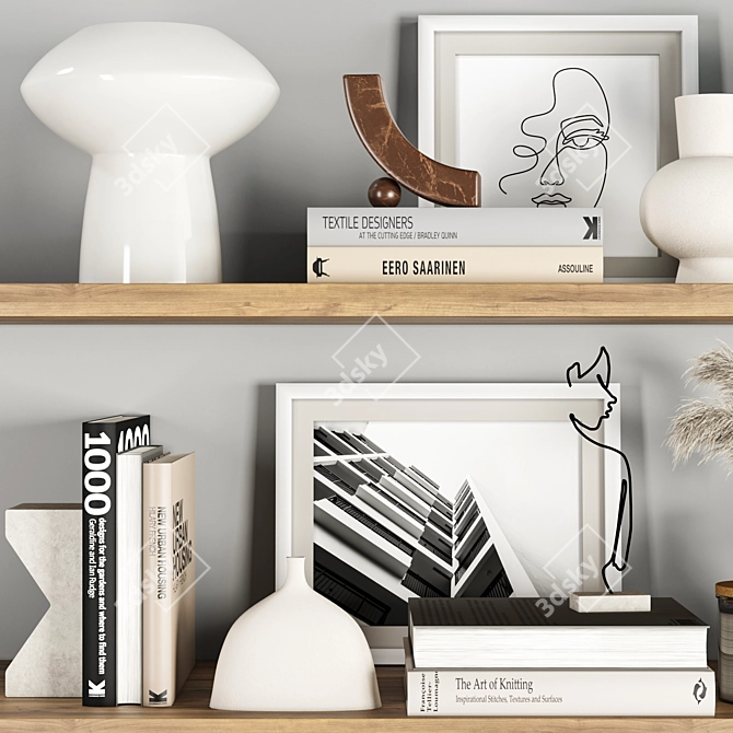 Modern Home Decor Set 3D model image 3