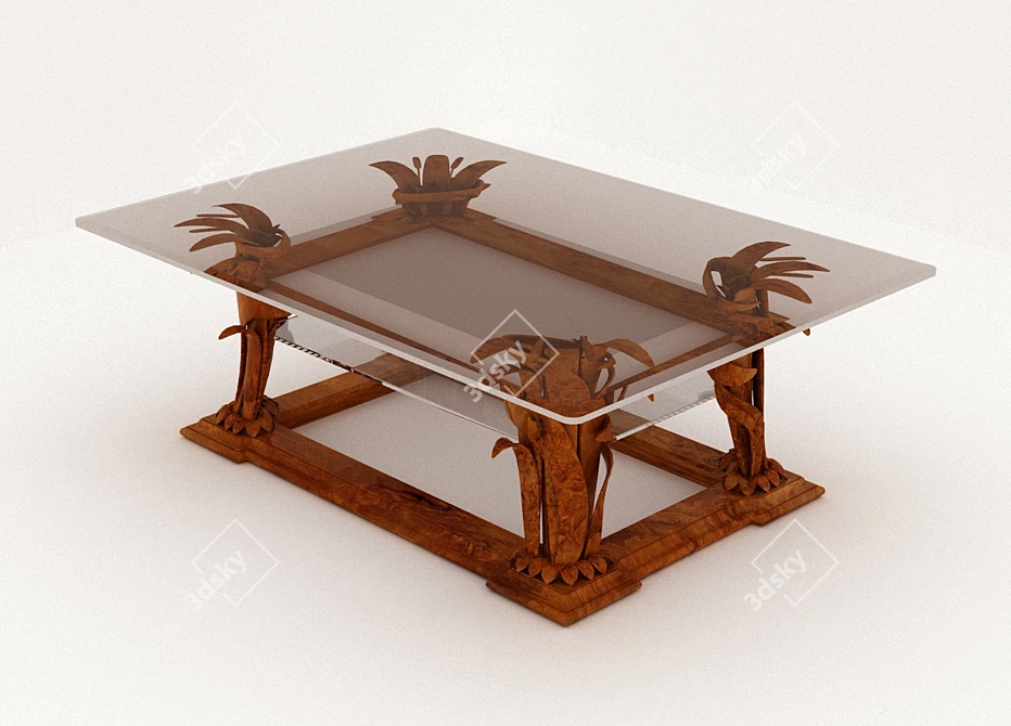 Modern Beauty Table for Elegant Vanity 3D model image 1