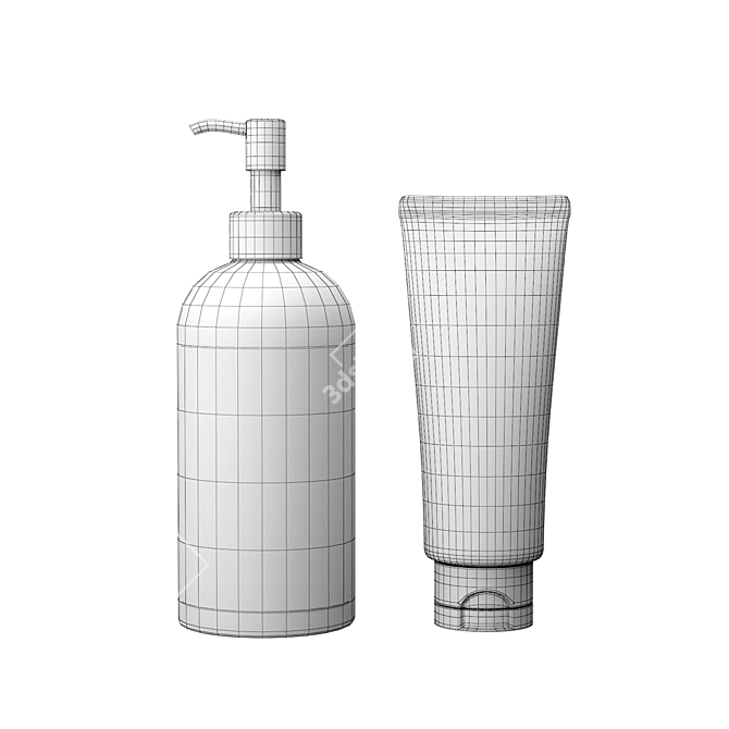 Three-in-One Bathroom Essentials 3D model image 2