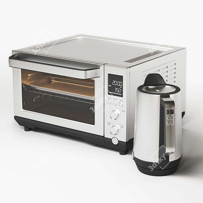 GE Premium Kitchen Set: High-Quality Appliances 3D model image 9