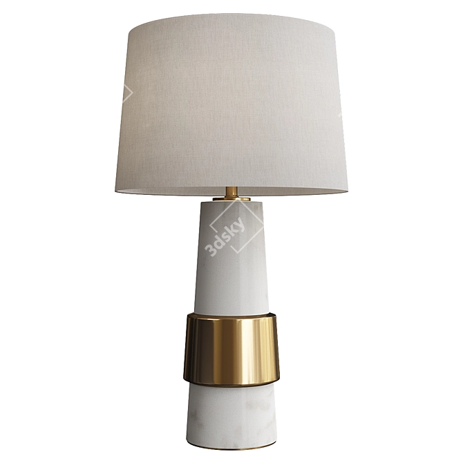 Elegant Eckman Table Lamp 3D model image 1