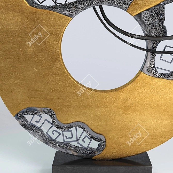 Contemporary Metal Interior Sculptures 3D model image 3