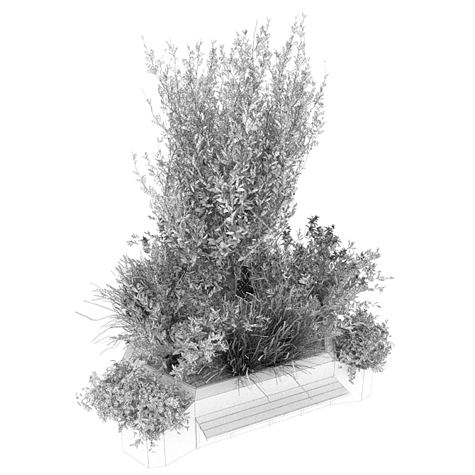 Urban Outdoor Bench - Collection Plant Vol 251 3D model image 5
