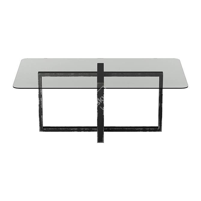 Modern Loft Table Slide 3D model image 3