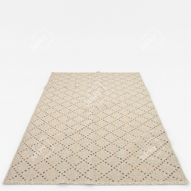 Versatile Rug Set: Varying Textures & 6 Customizable Designs 3D model image 6