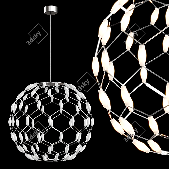 Elegant Marlin Chandelier: Illuminating Brilliance 3D model image 1