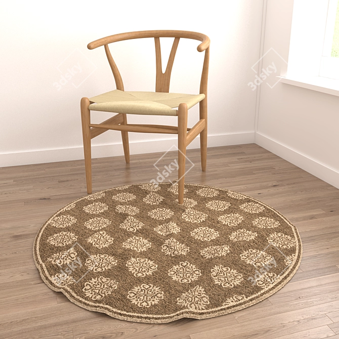 Versatile Rug Set: 8 Stunning Designs 3D model image 3