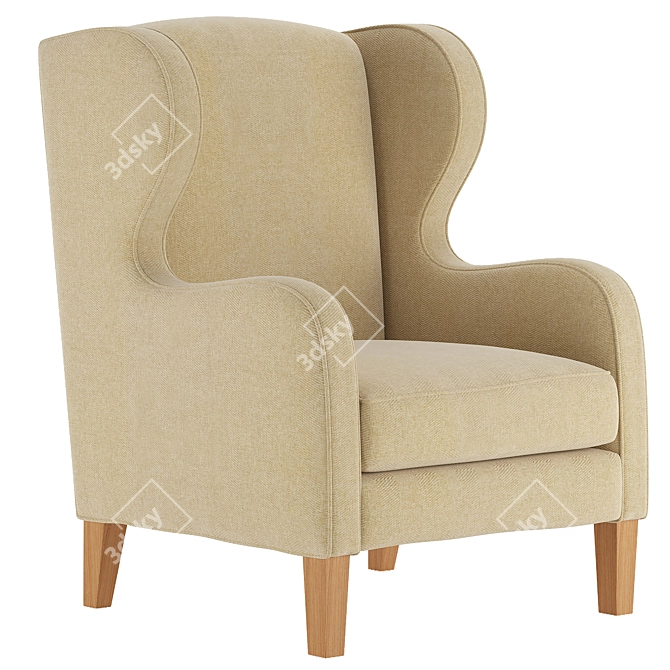 Merlin Modern One Seater Chair 3D model image 1