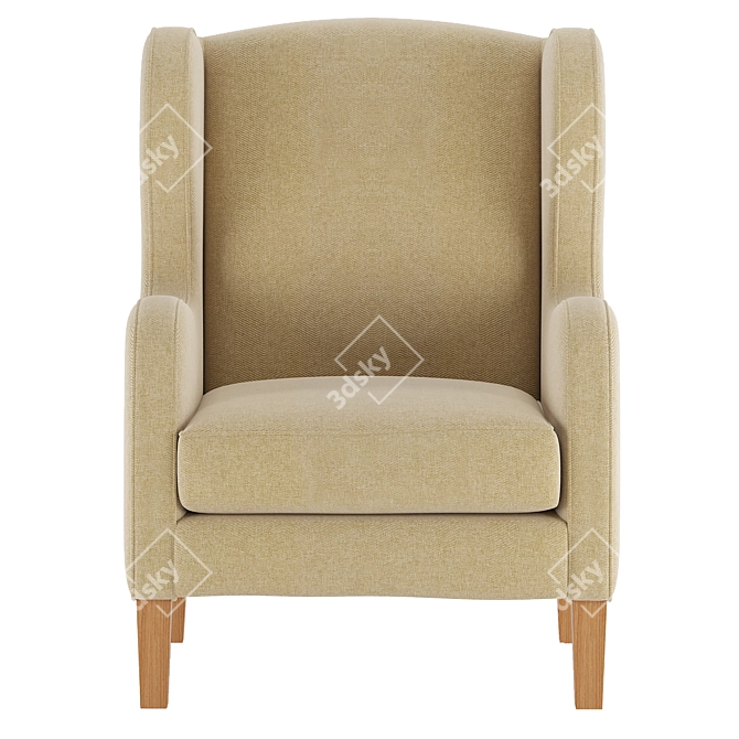 Merlin Modern One Seater Chair 3D model image 2