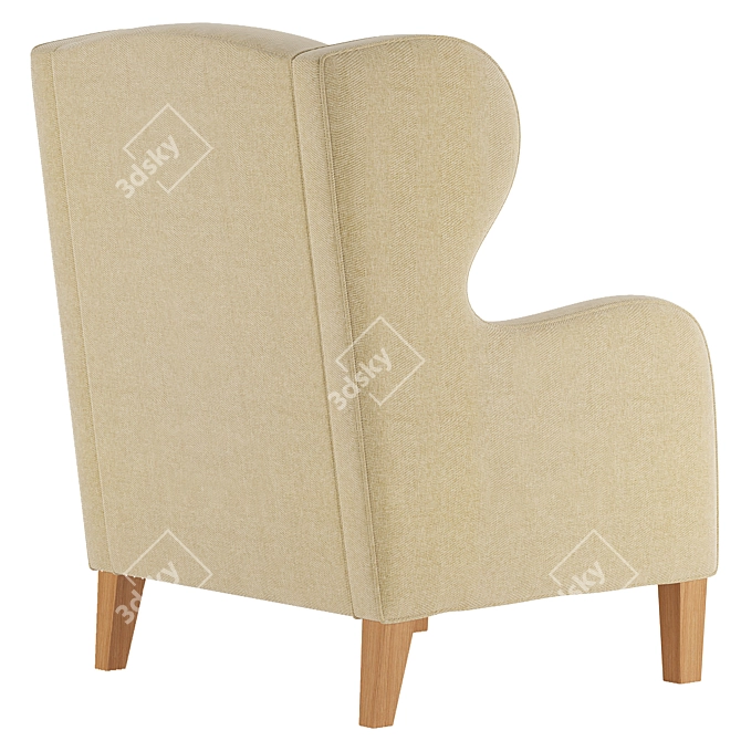 Merlin Modern One Seater Chair 3D model image 3