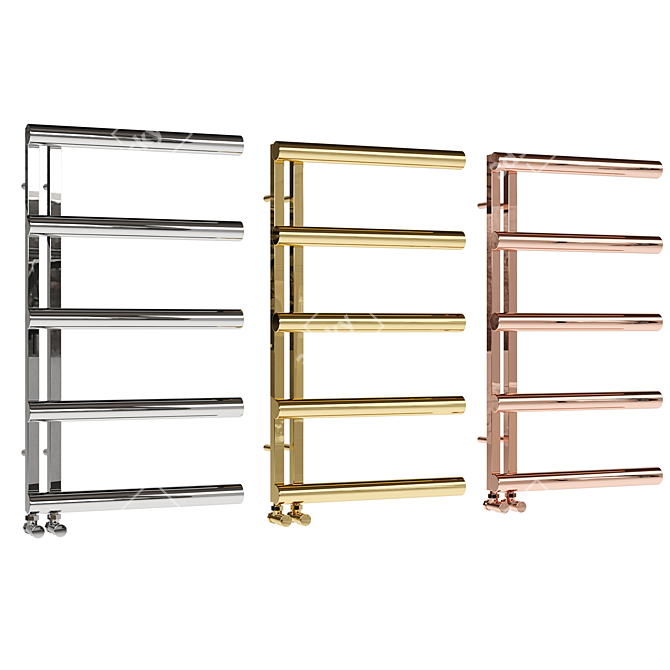 Sleek Stainless Towel Warmer 3D model image 3