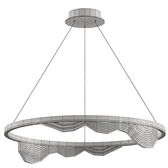 Modern Designer Lamp Hanna B 3D model image 2