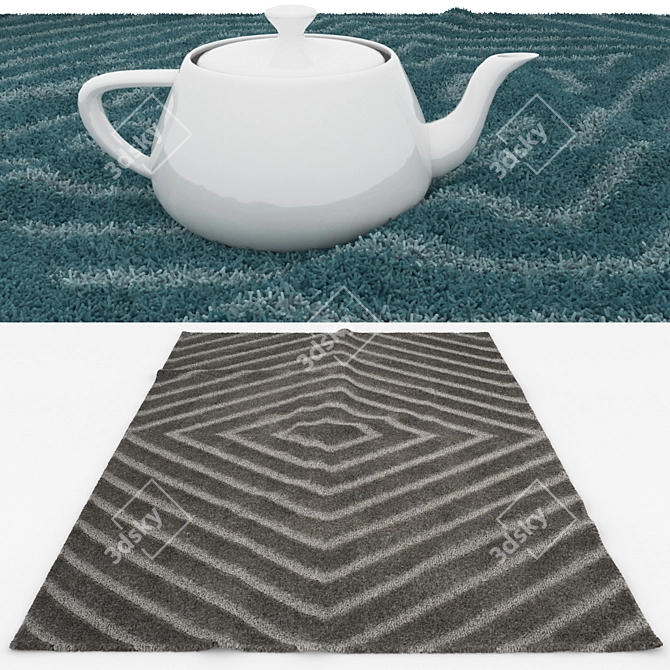 Versatile Rug Set - 6 Designs 3D model image 3