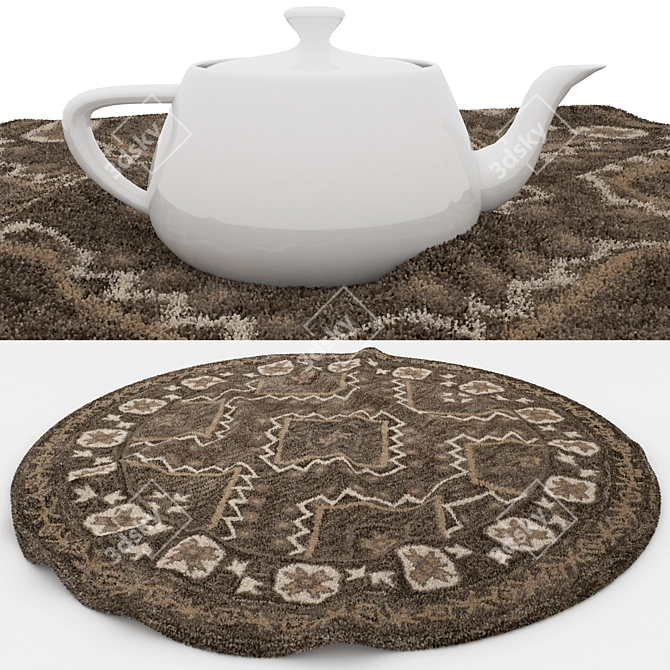 Versatile Rug Set: 8 Stunning Designs 3D model image 4