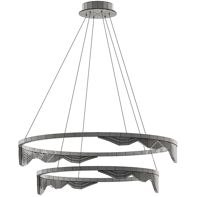 Hanna B P166: Exquisite Design Lamp 3D model image 2