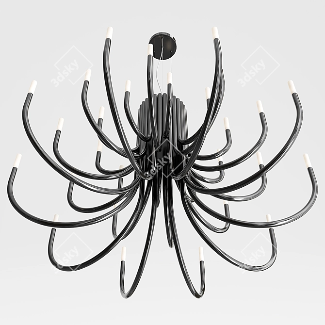 Elegant Empira Chandelier 3D model image 3