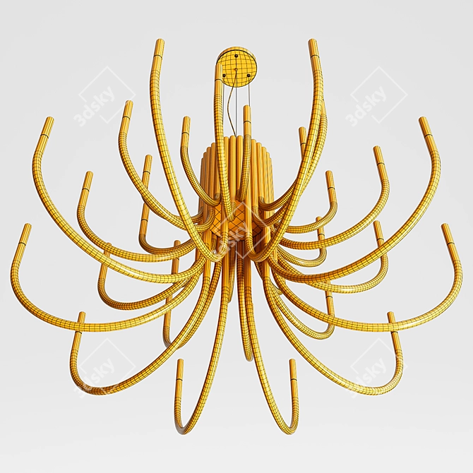 Elegant Empira Chandelier 3D model image 4